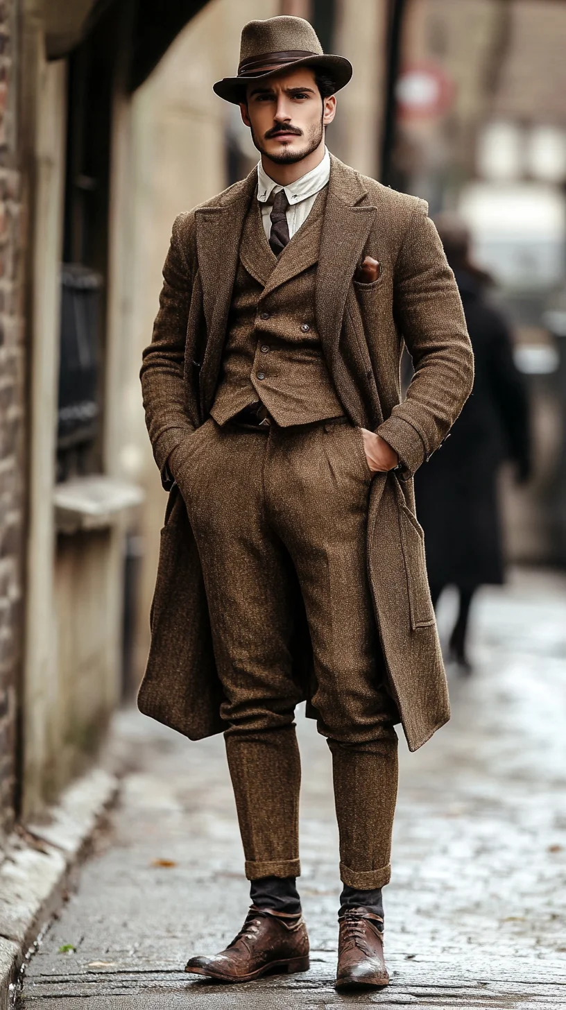 Elevate Your Elegance: Mastering the Timeless Brown Three-Piece Suit
