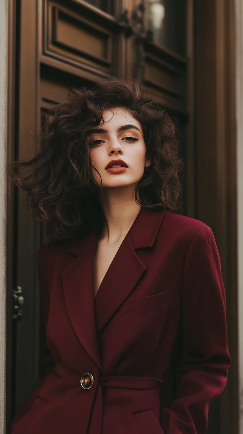 Elevate Your Elegance: The Allure of the Bold Burgundy Blazer