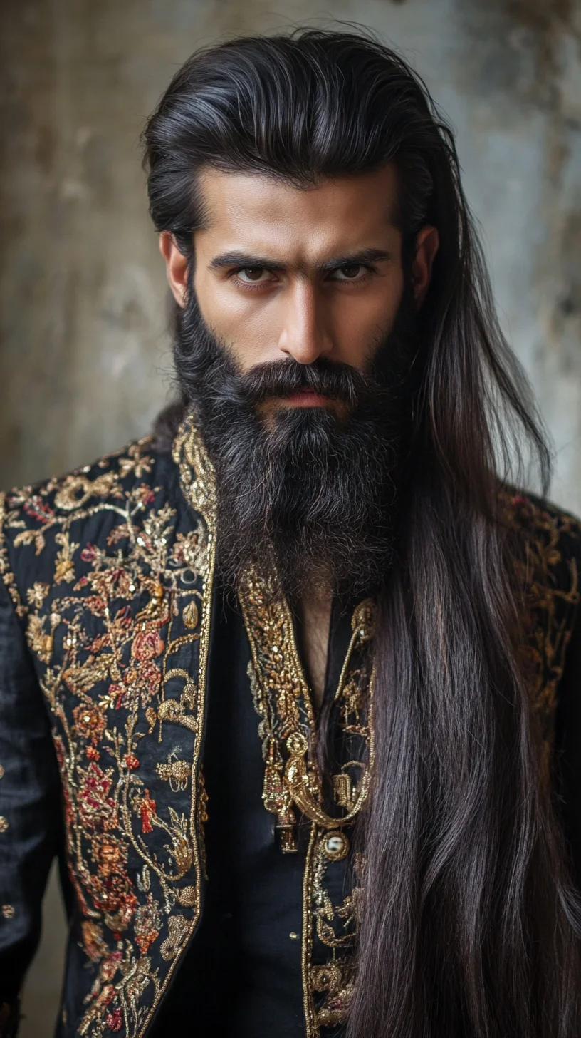Elevate Your Elegance: The Art of Regal Embroidery and Long Locks