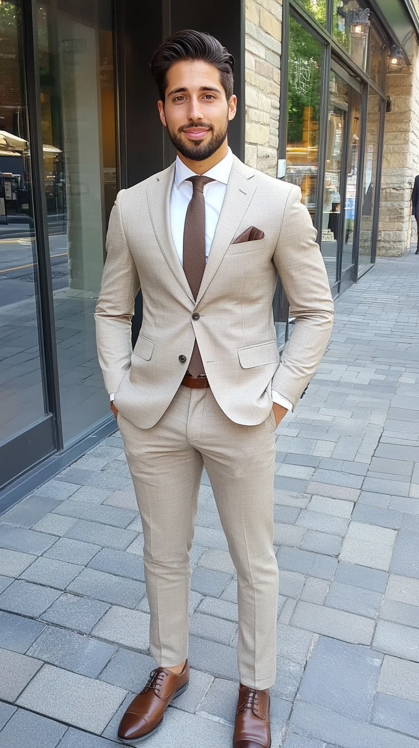 Elevate Your Elegance: The Sophisticated Light Beige Suit Style