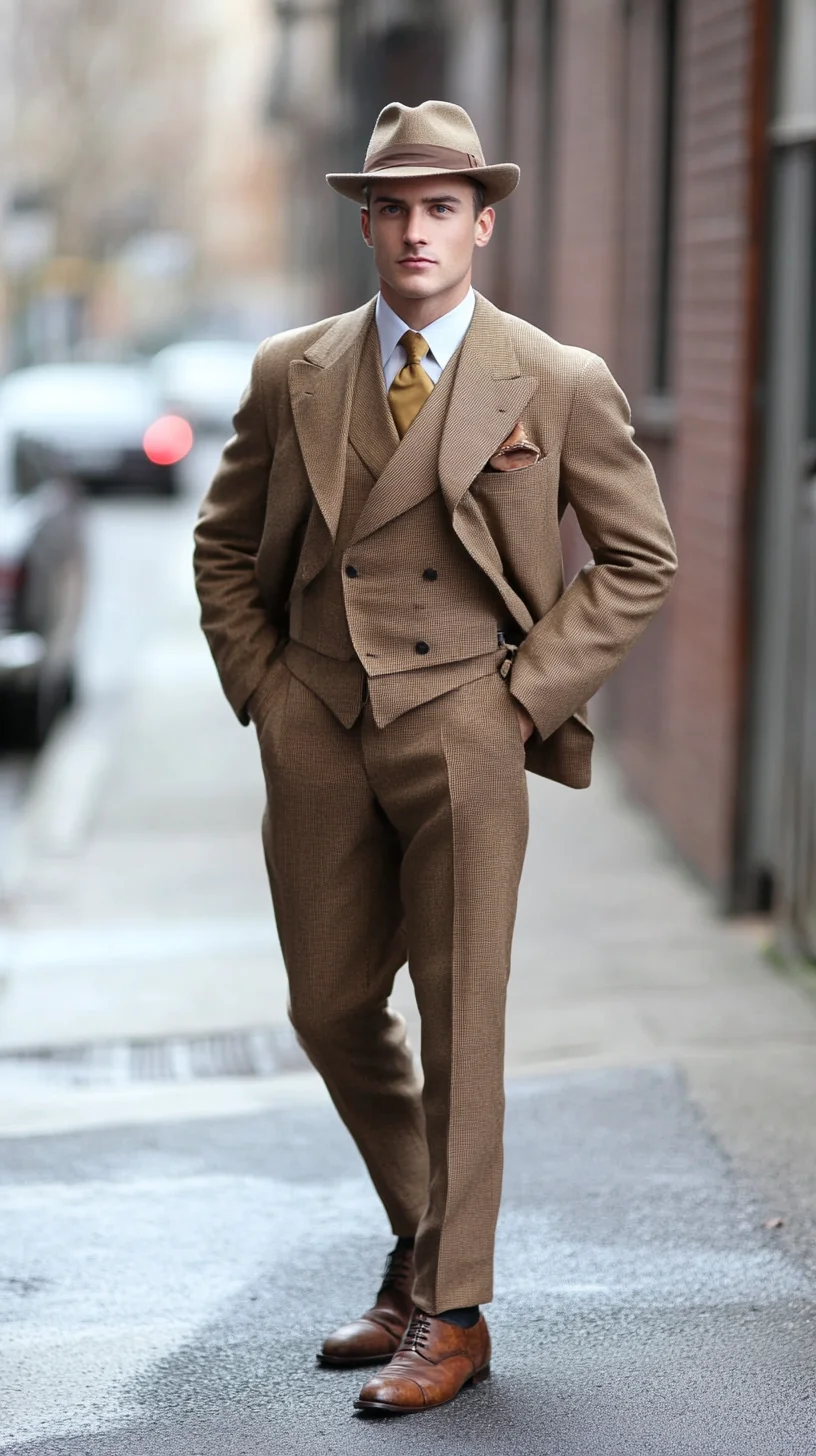 Elevate Your Elegance: The Timeless Charm of the Brown Three-Piece Suit