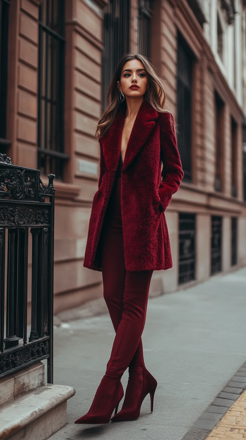 Elevate Your Elegance with Luxe Burgundy Layers for Effortless Chic
