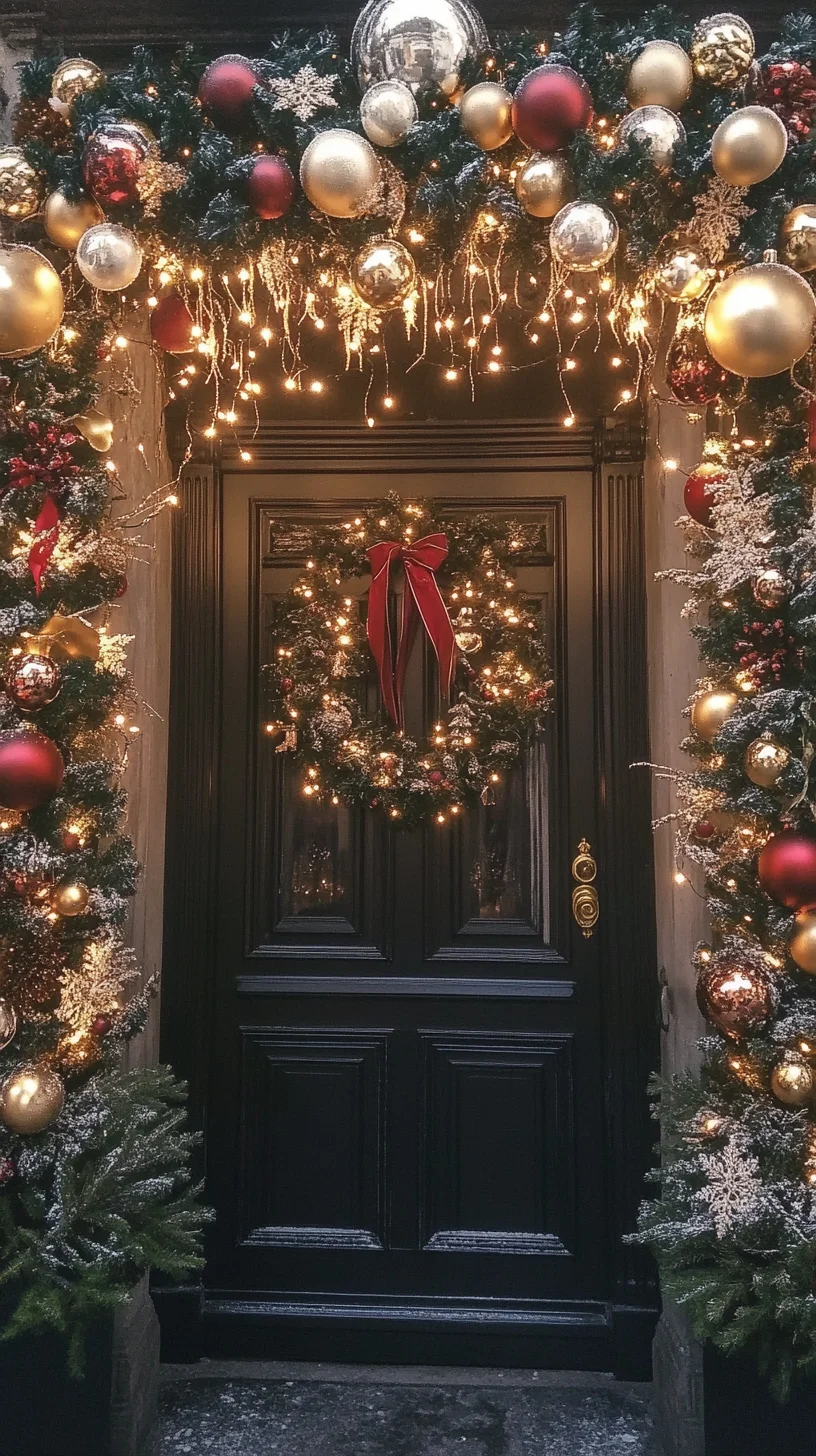 Elevate Your Entryway: Embrace Holiday Elegance with Festive Decor