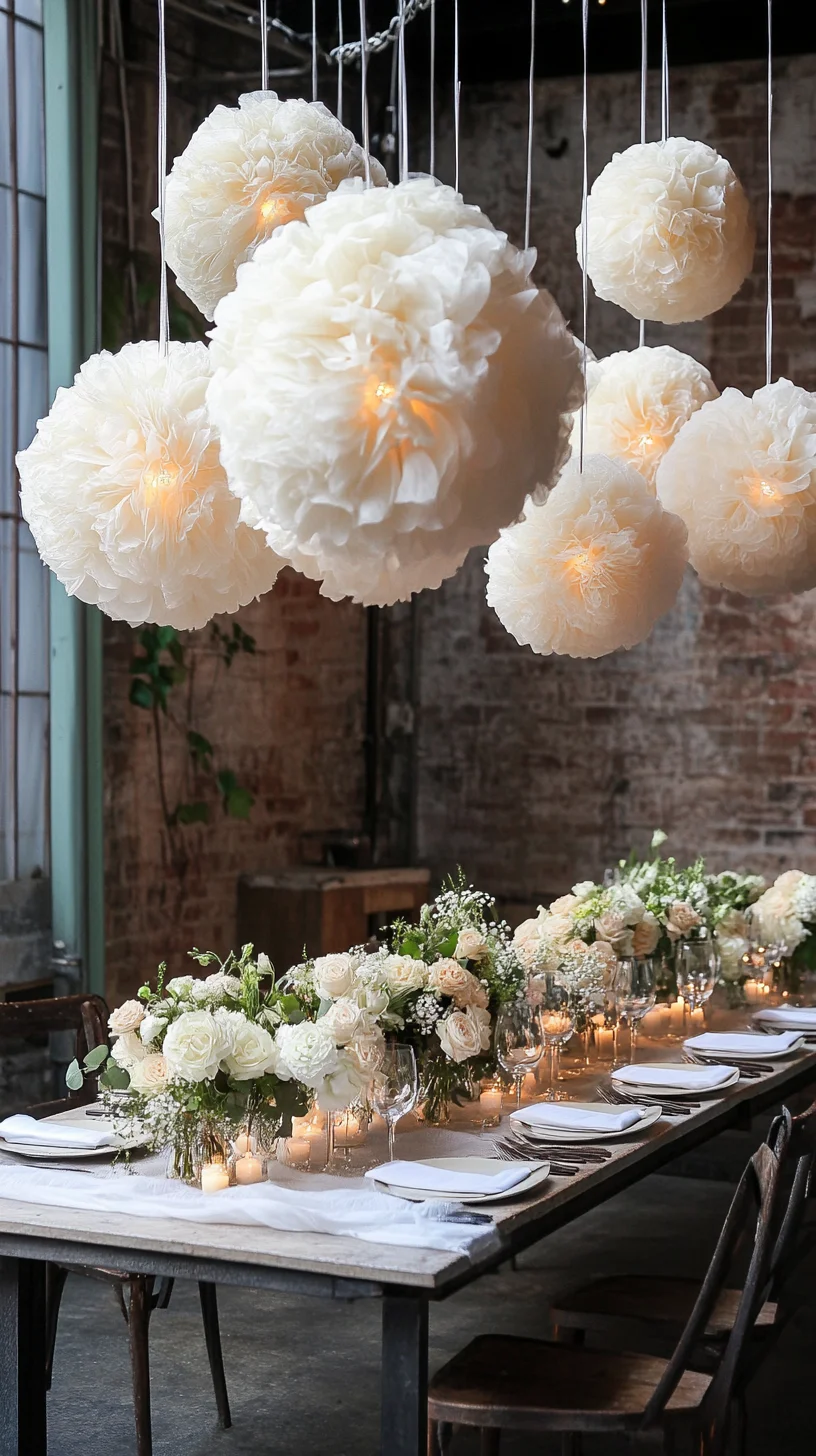 Elevate Your Events with Ethereal Paper Lanterns and Soft Floral Arrangements