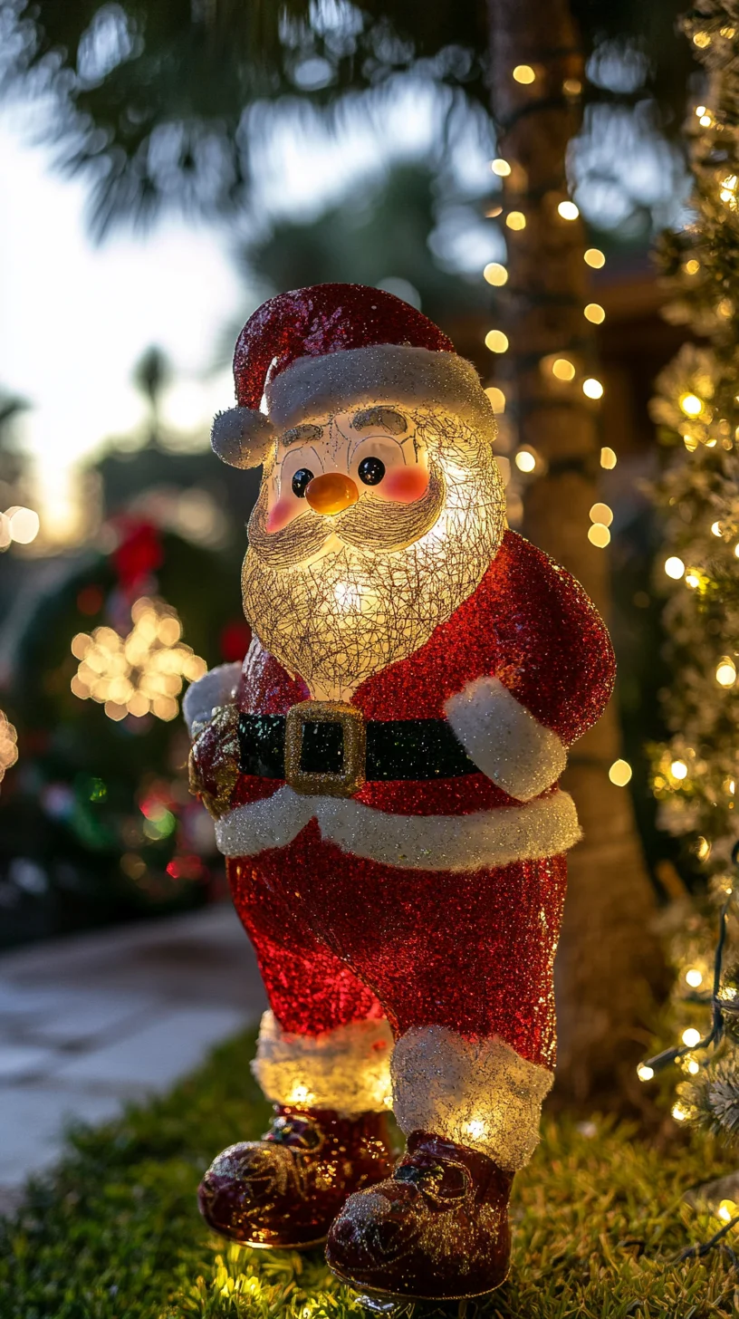 Elevate Your Holiday Spirit with Sparkling Outdoor Santa Decor