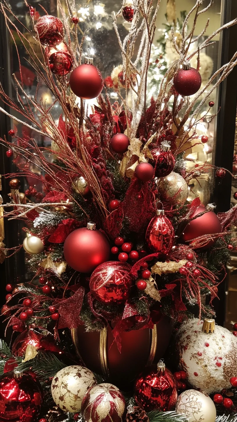 Elevate Your Holiday Vibe with Lush and Glamorous Red Decor
