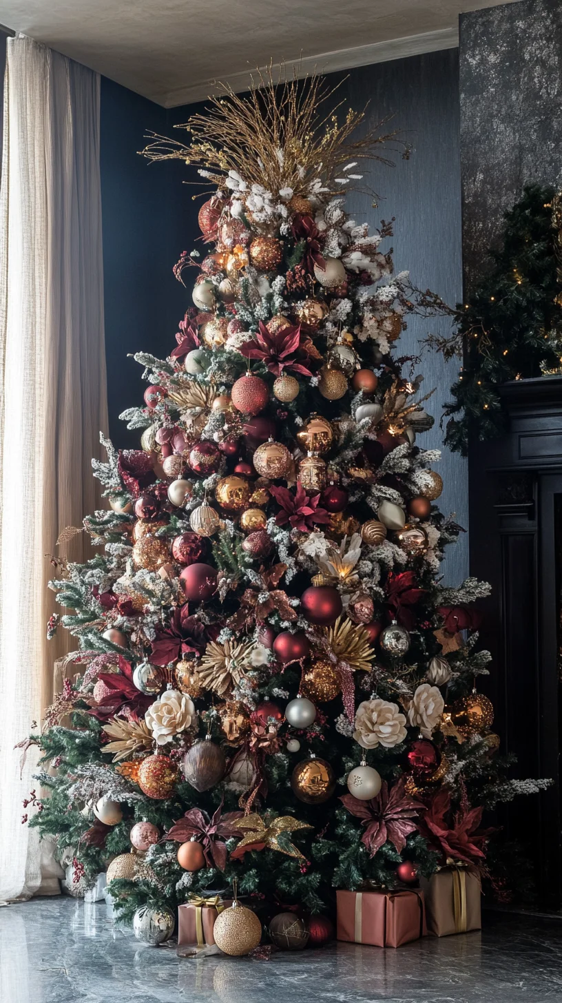 Elevate Your Holidays with Luxurious Textured Christmas Tree Decor