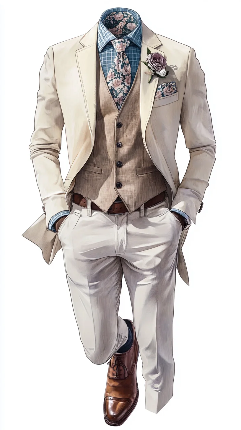 Elevate Your Look: Embrace the Elegance of a Modern, Layered Suit Style
