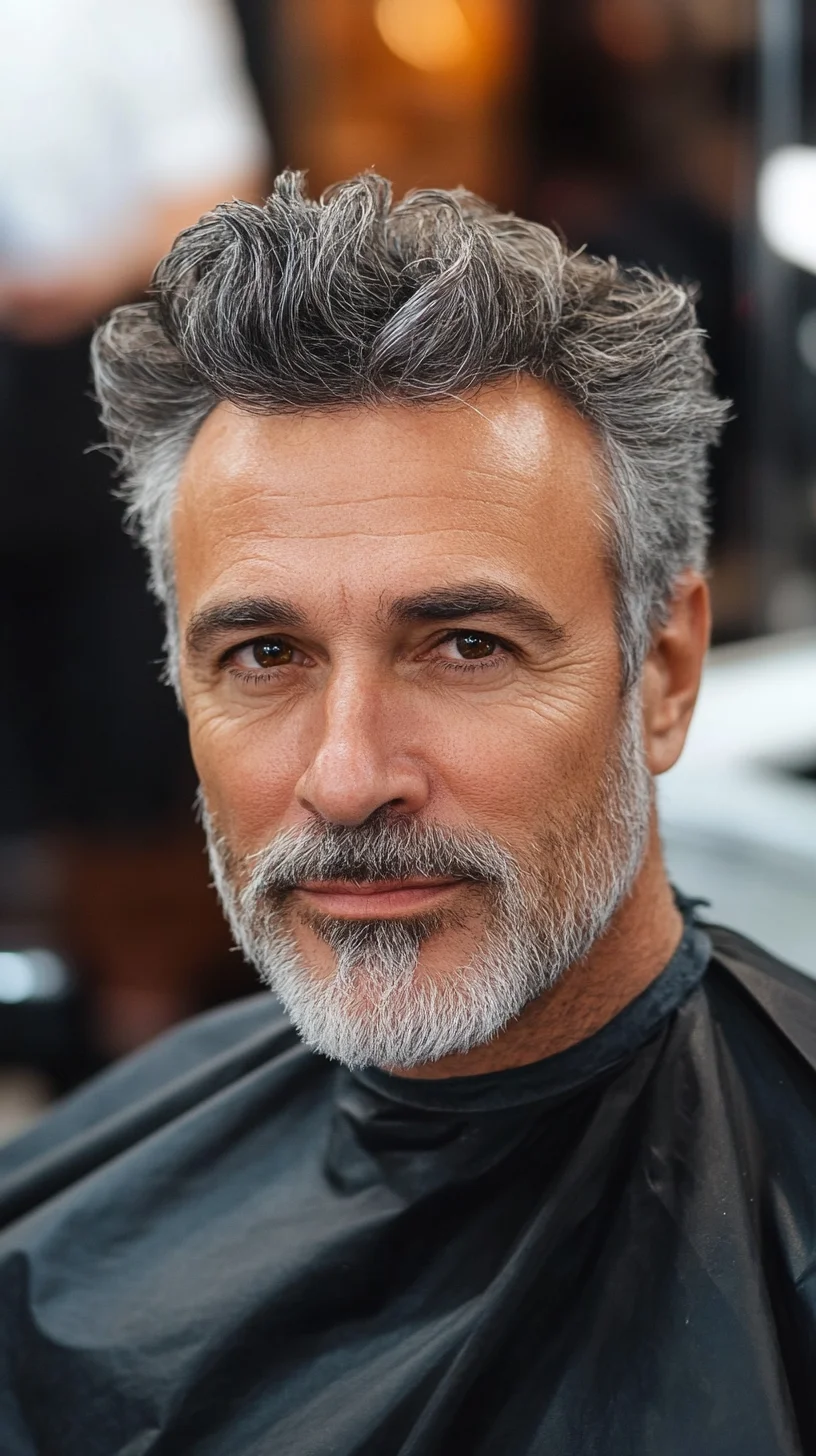 Elevate Your Look: Embrace the Timeless Elegance of Modern Salt-and-Pepper Styling
