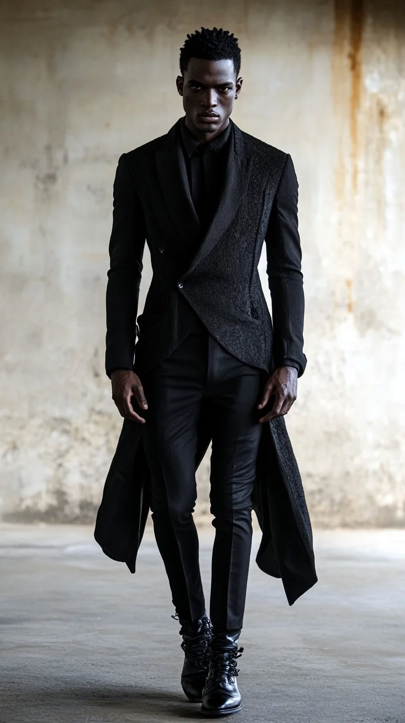 Elevate Your Look: The Bold Elegance of Modern Tailoring in Monochrome Black