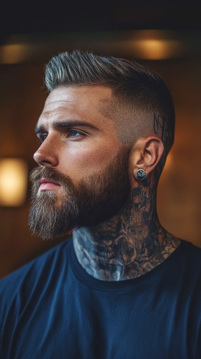 Elevate Your Look: The Modern Masculine Vibe with Stylish Tattoos and Groomed Hair