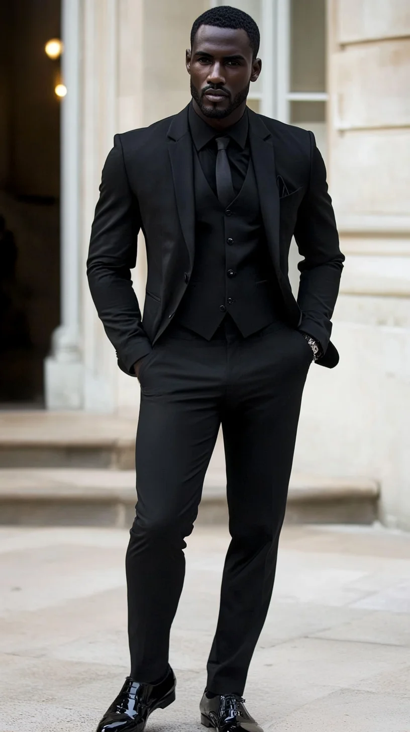 Elevate Your Look: The Power of the All-Black Suit Ensemble