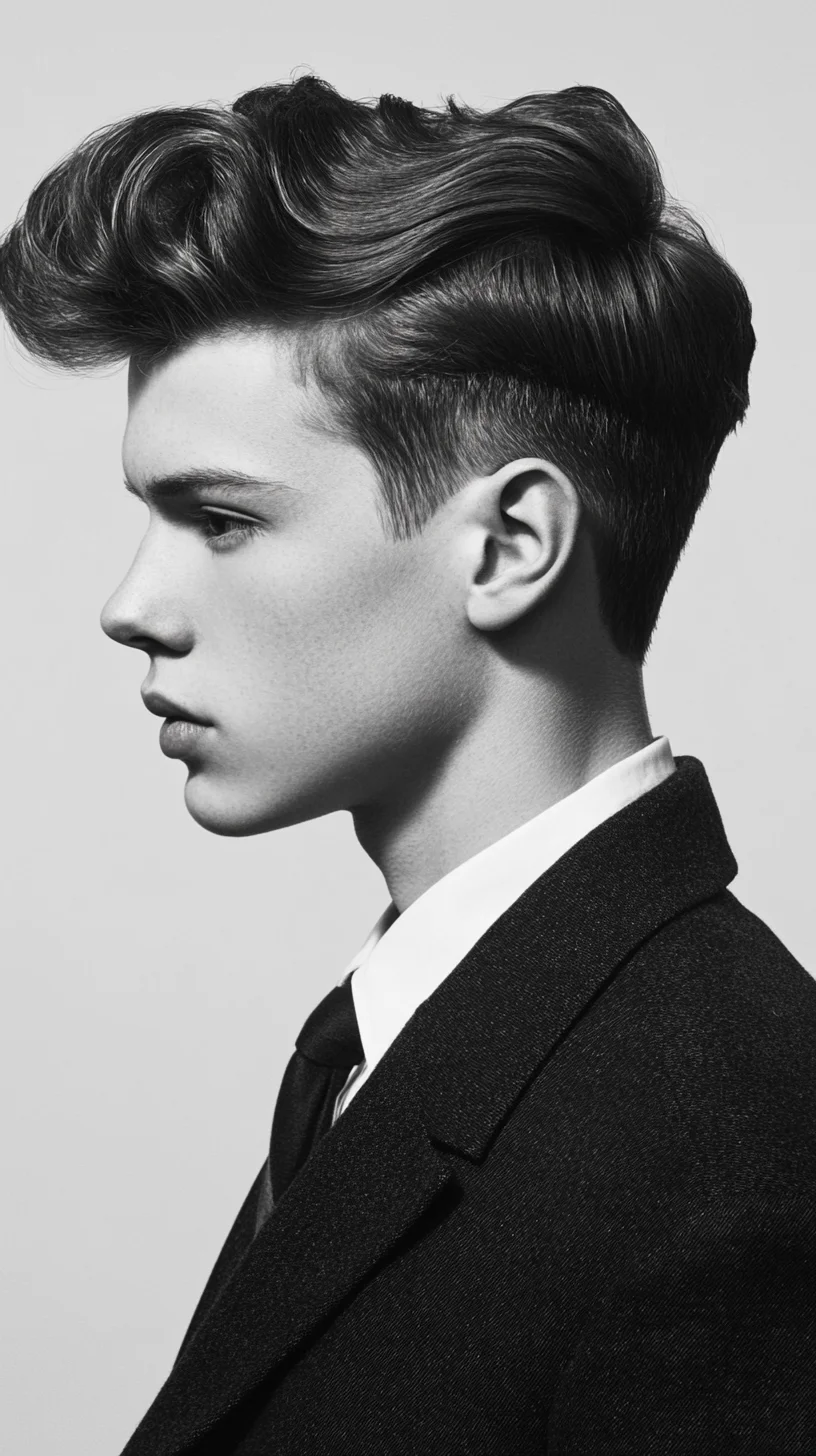 Elevate Your Look: The Sleek Pompadour for Effortless Sophistication