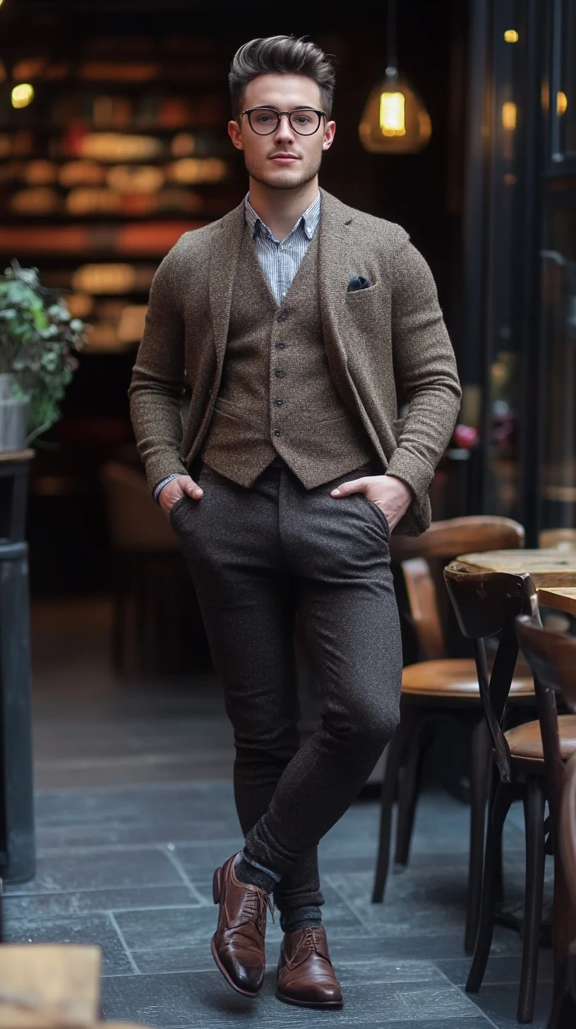 Elevate Your Look: The Sophisticated Layered Ensemble for Modern Gents