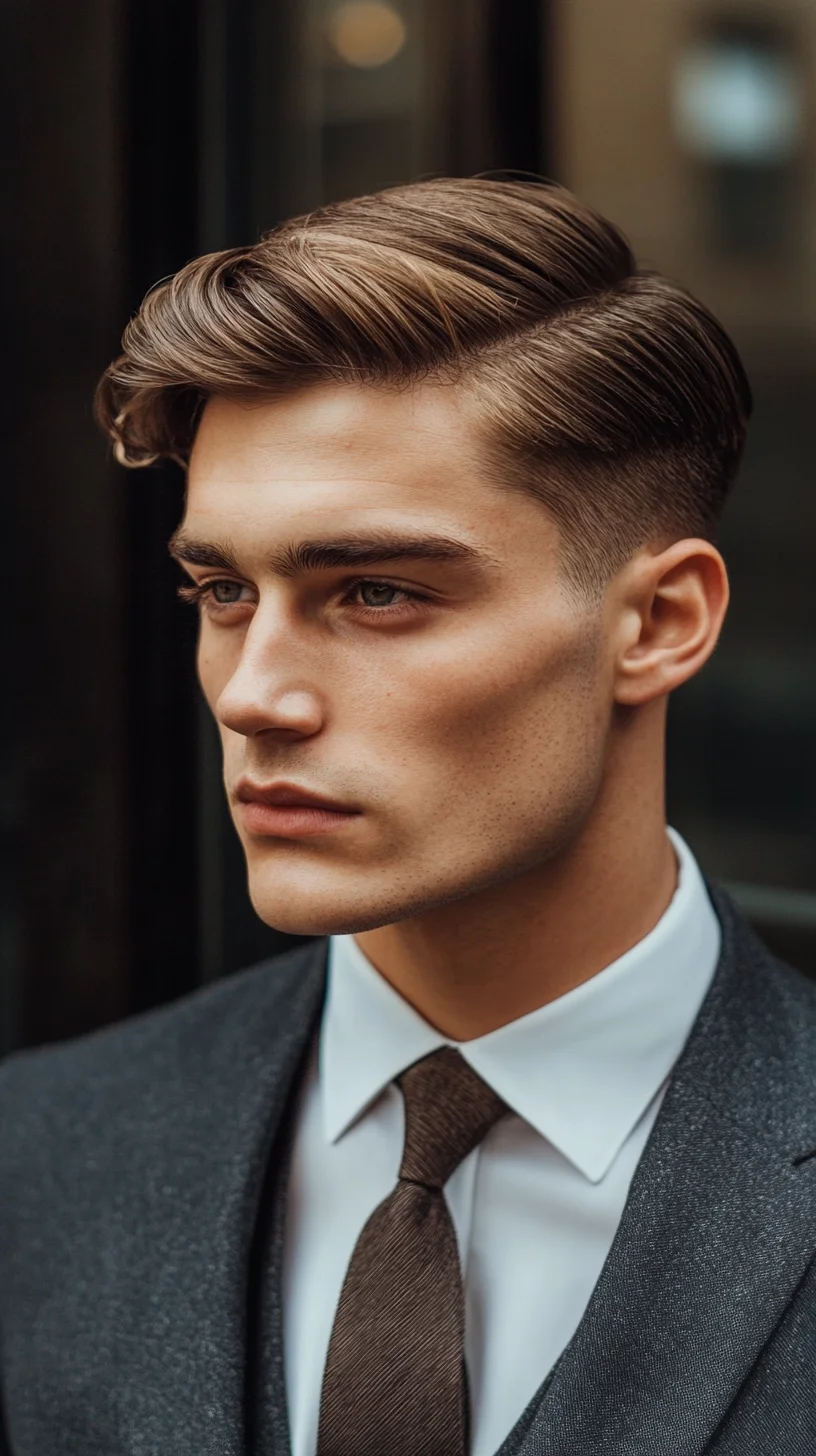 Elevate Your Look: The Timeless Sophistication of Classic Side-Parted Hair