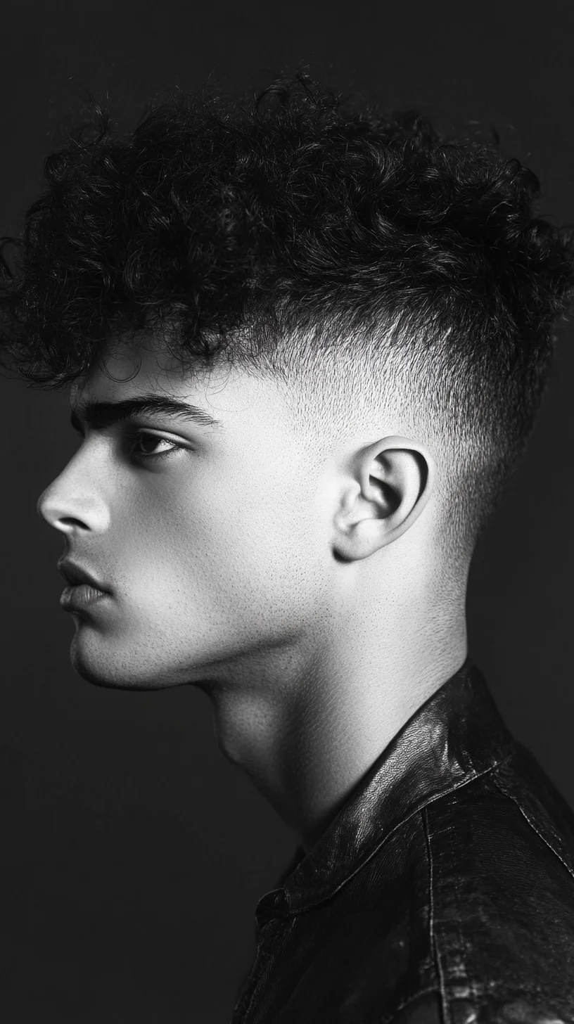 Elevate Your Look with a Bold Curly Fade for Effortless Style