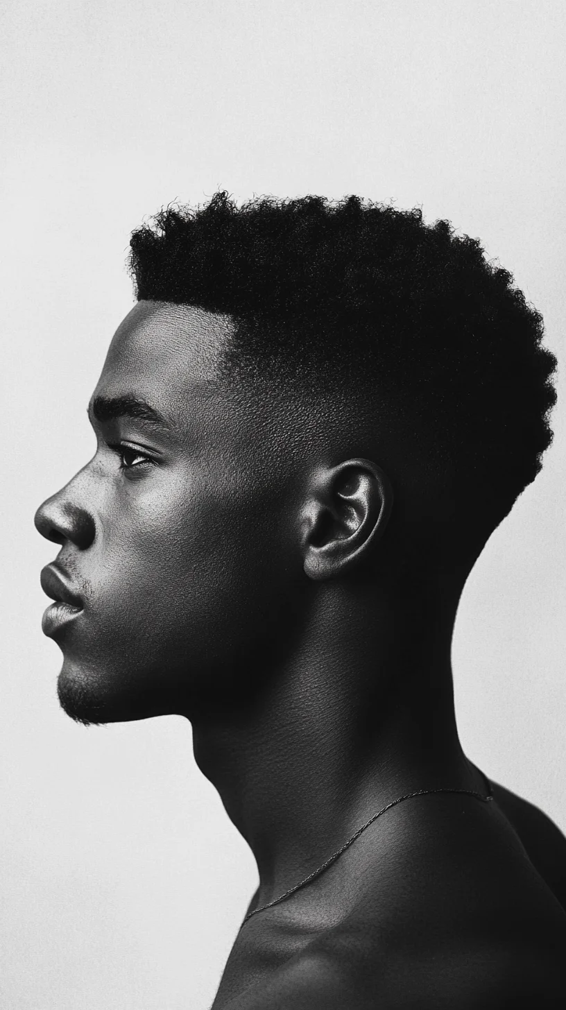 Elevate Your Look with a Chic High Fade and Textured Curls