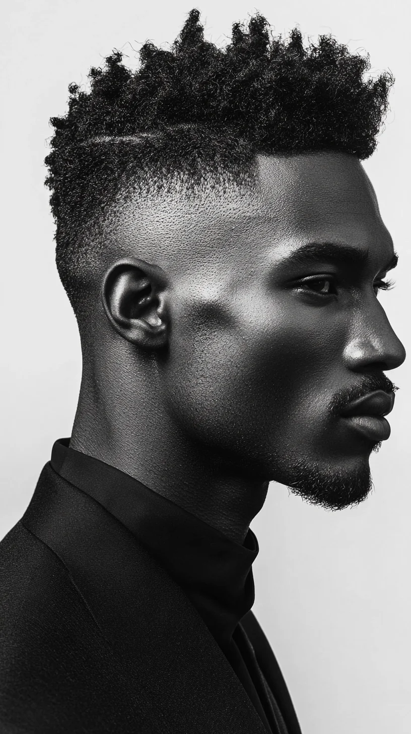 Elevate Your Look with a Modern High Fade and Textured Curls
