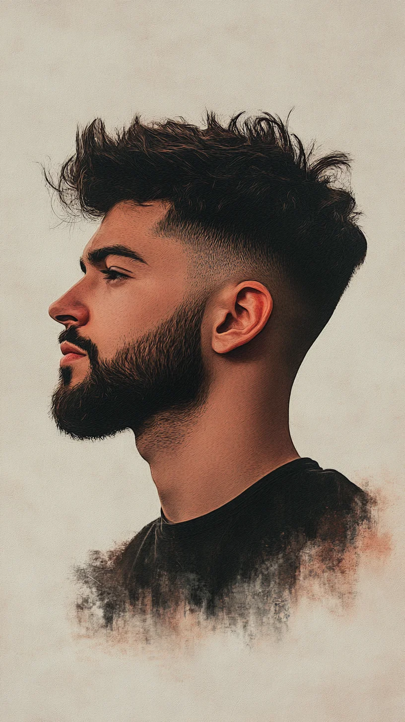 Elevate Your Look with a Stylish Fade and Textured Top