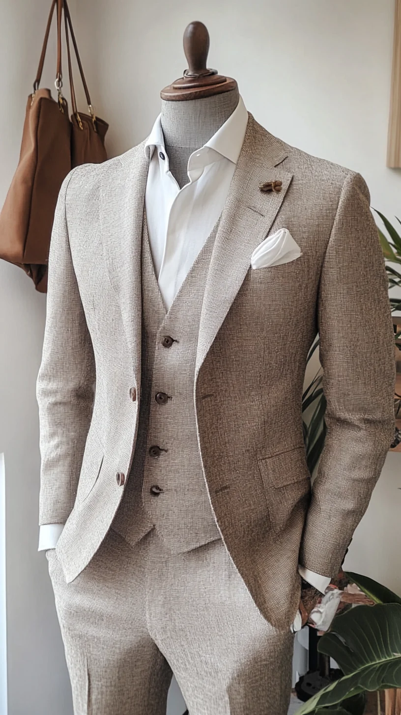 Elevate Your Look with a Tailored Tan Suit for Effortless Sophistication