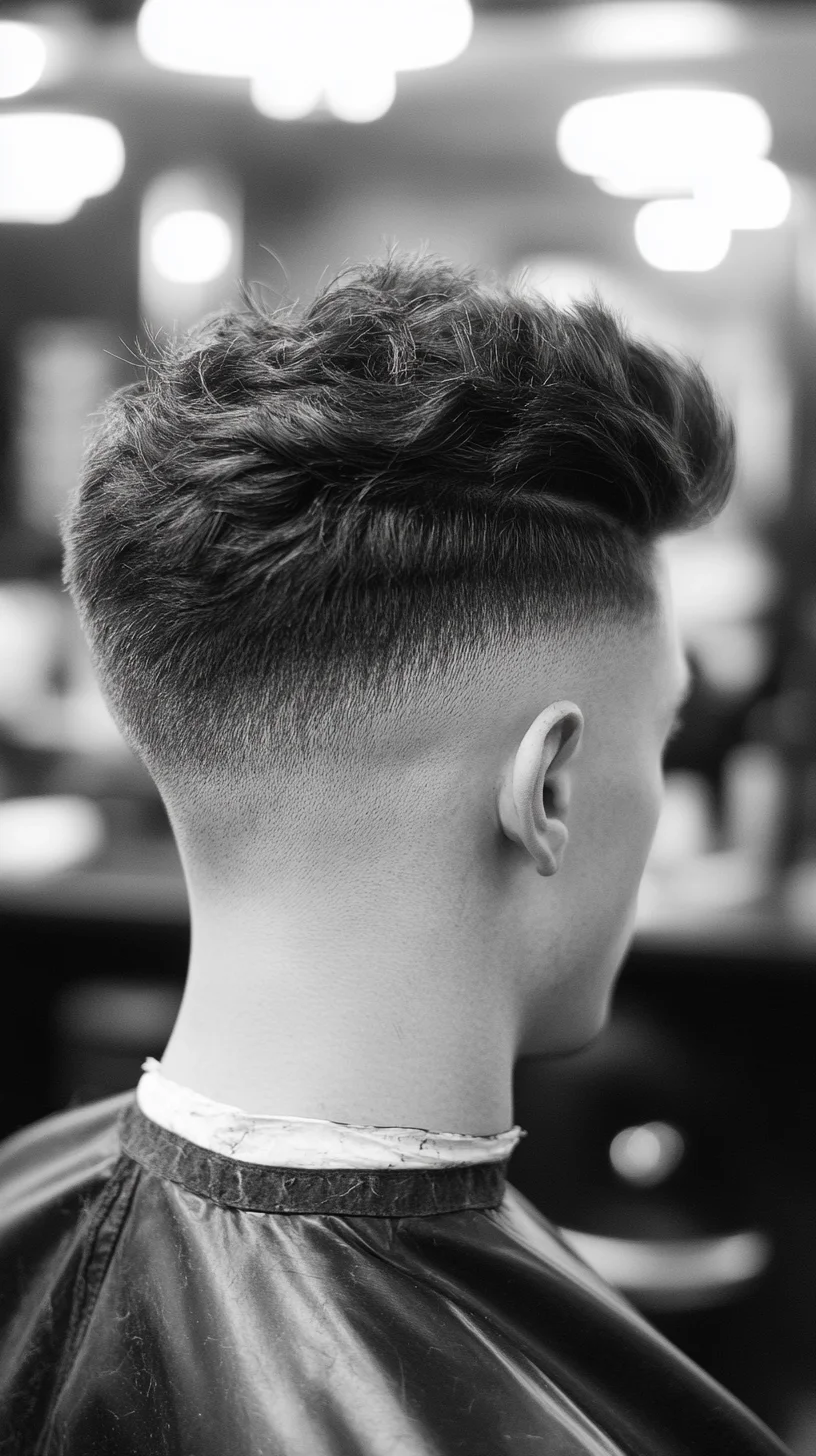 Elevate Your Look with a Trendy Textured Crop and Taper Fade