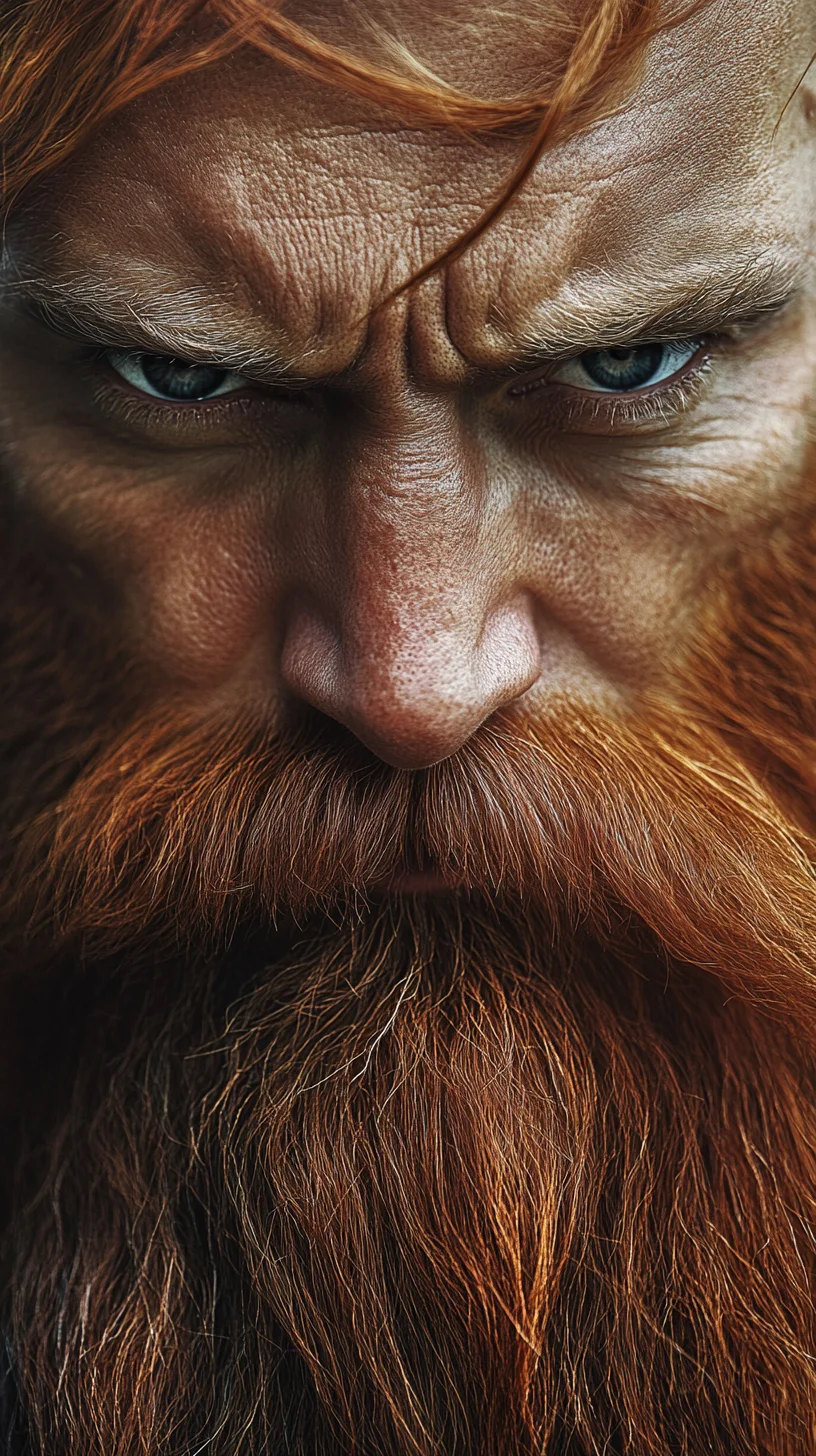 Elevate Your Look with the Bold and Luxurious Full Ginger Beard