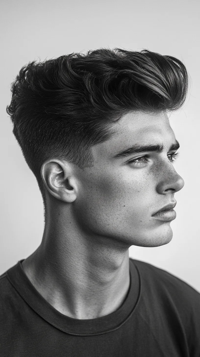 Elevate Your Look with the Classic and Modern Textured Pompadour