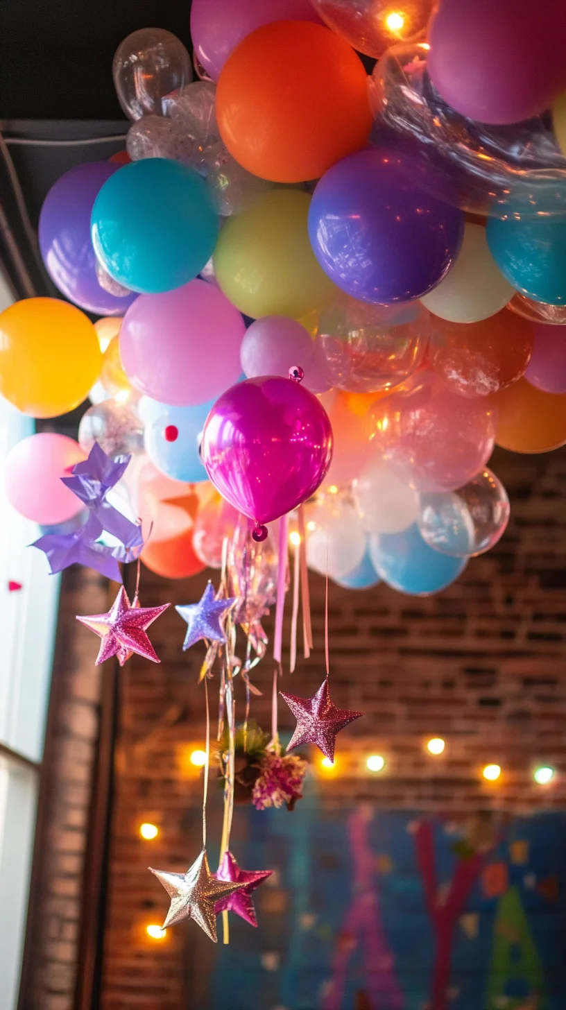 Elevate Your Space with a Whimsical Balloon Ceiling for Playful Charm