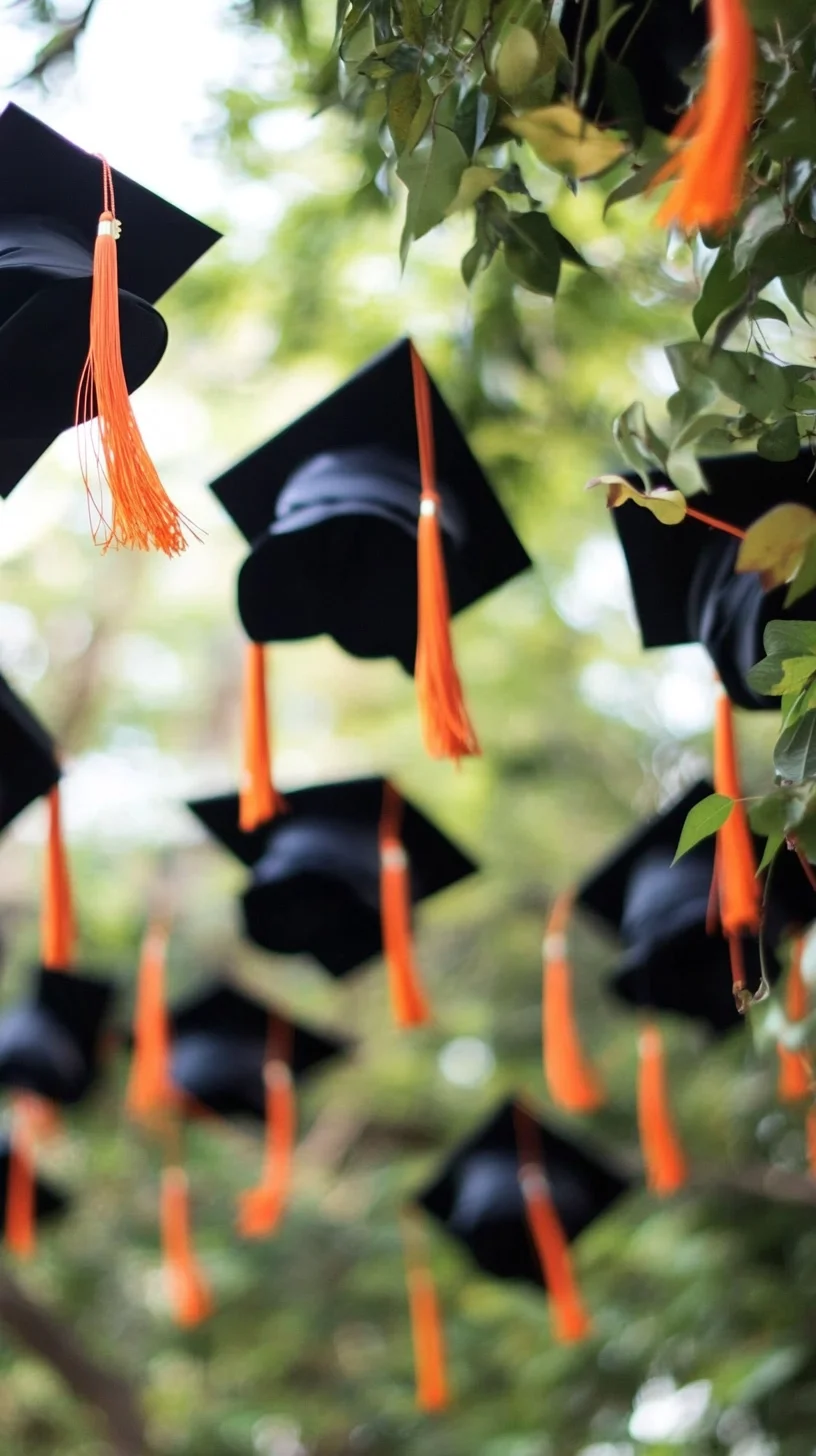 Elevate Your Space with Playful Graduation Cap Decor: Celebrate Achievements in Style