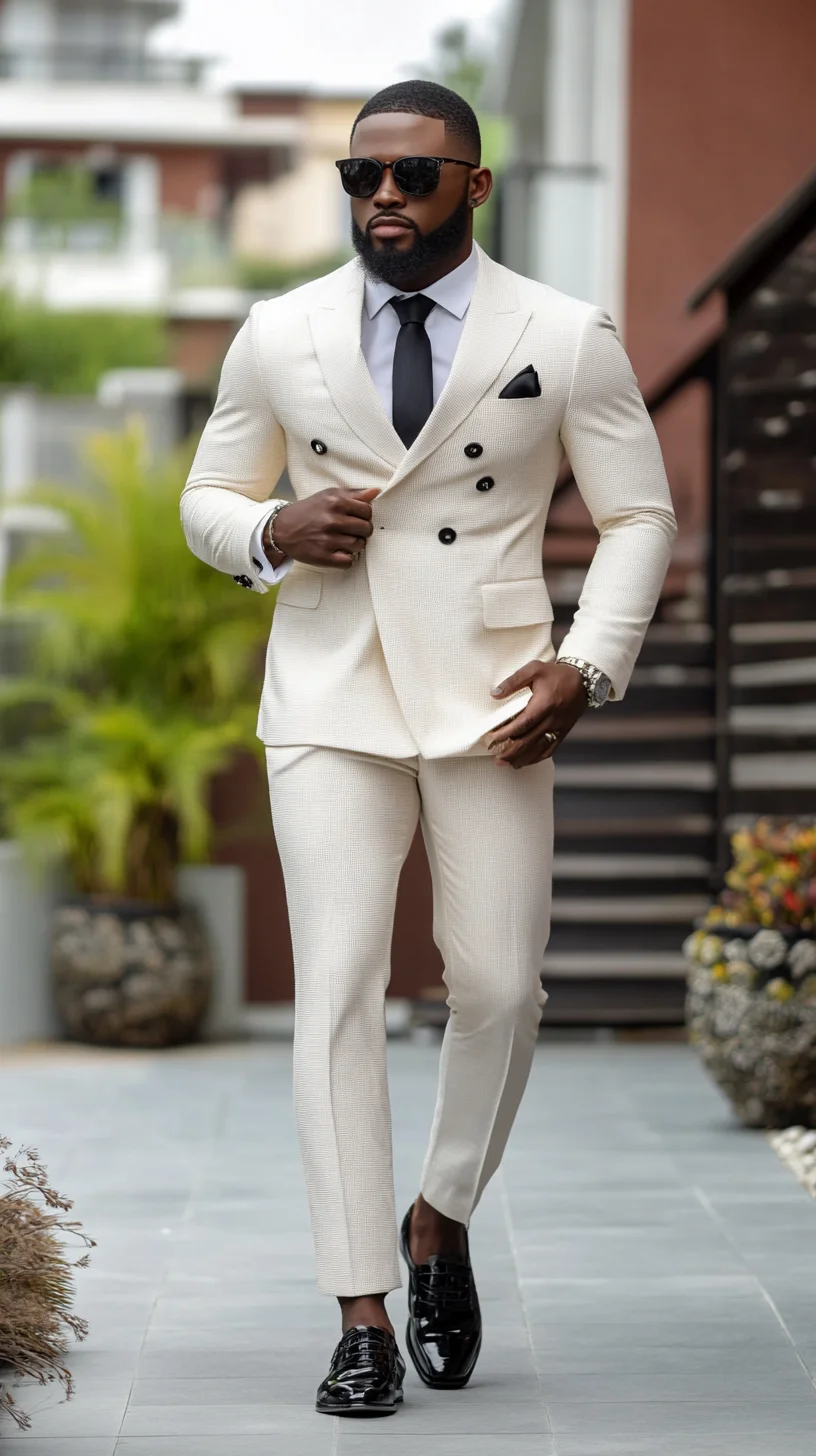 Elevate Your Wardrobe: The Timeless Charm of the Cream Double-Breasted Suit