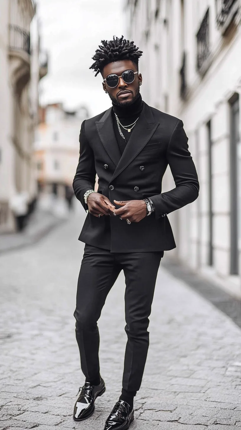 Elevate Your Wardrobe: Timeless Black Suiting with Modern Twist