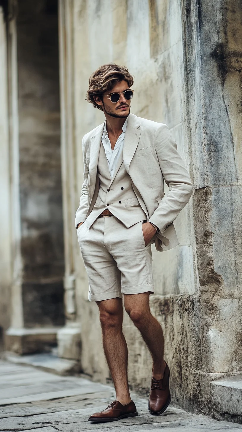 Elevate Your Warm Weather Wardrobe with a Chic Linen Short Suit Ensemble