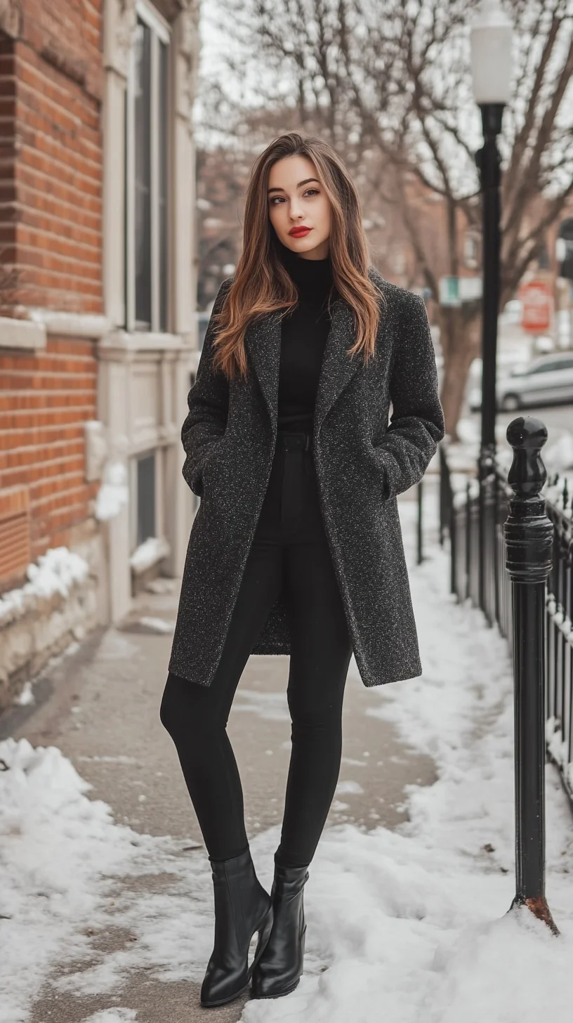 Elevate Your Winter Wardrobe with Chic, Layered Monochrome Elegance
