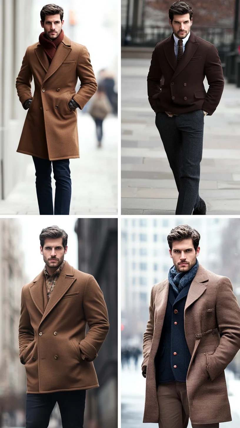 Elevate Your Winter Wardrobe with Timeless Brown Overcoats