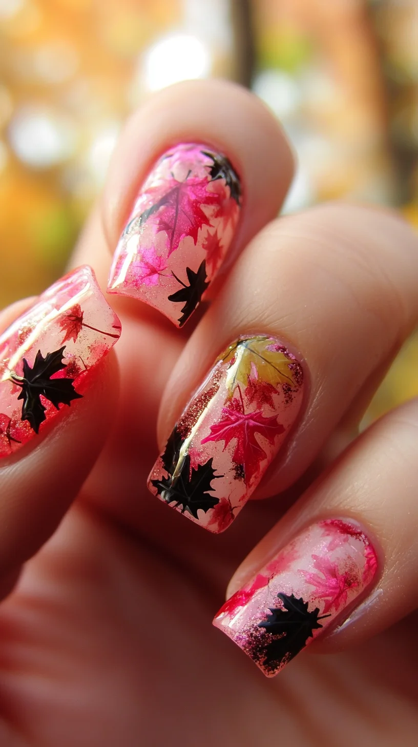 Embrace Autumn Elegance: Captivating Leafy Nail Art for a Seasonal Statement