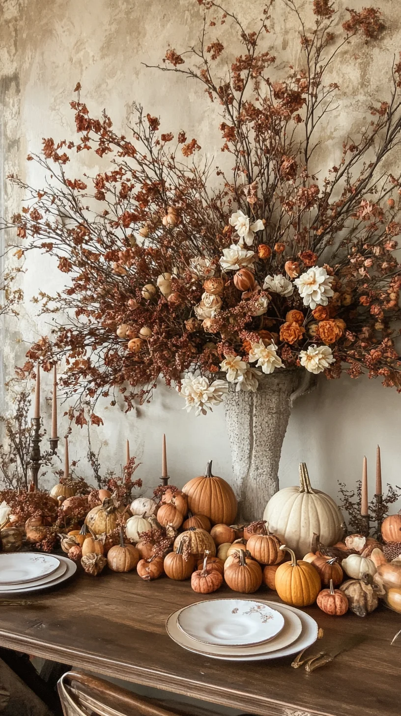 Embrace Autumn Elegance: Cozy Pumpkin Displays for Seasonal Charm