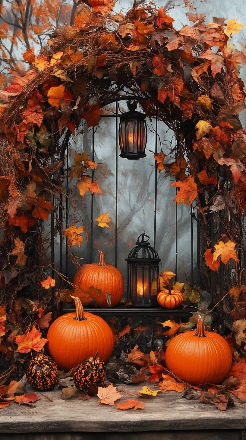 Embrace Autumn Vibes with a Cozy Rustic Pumpkin Display