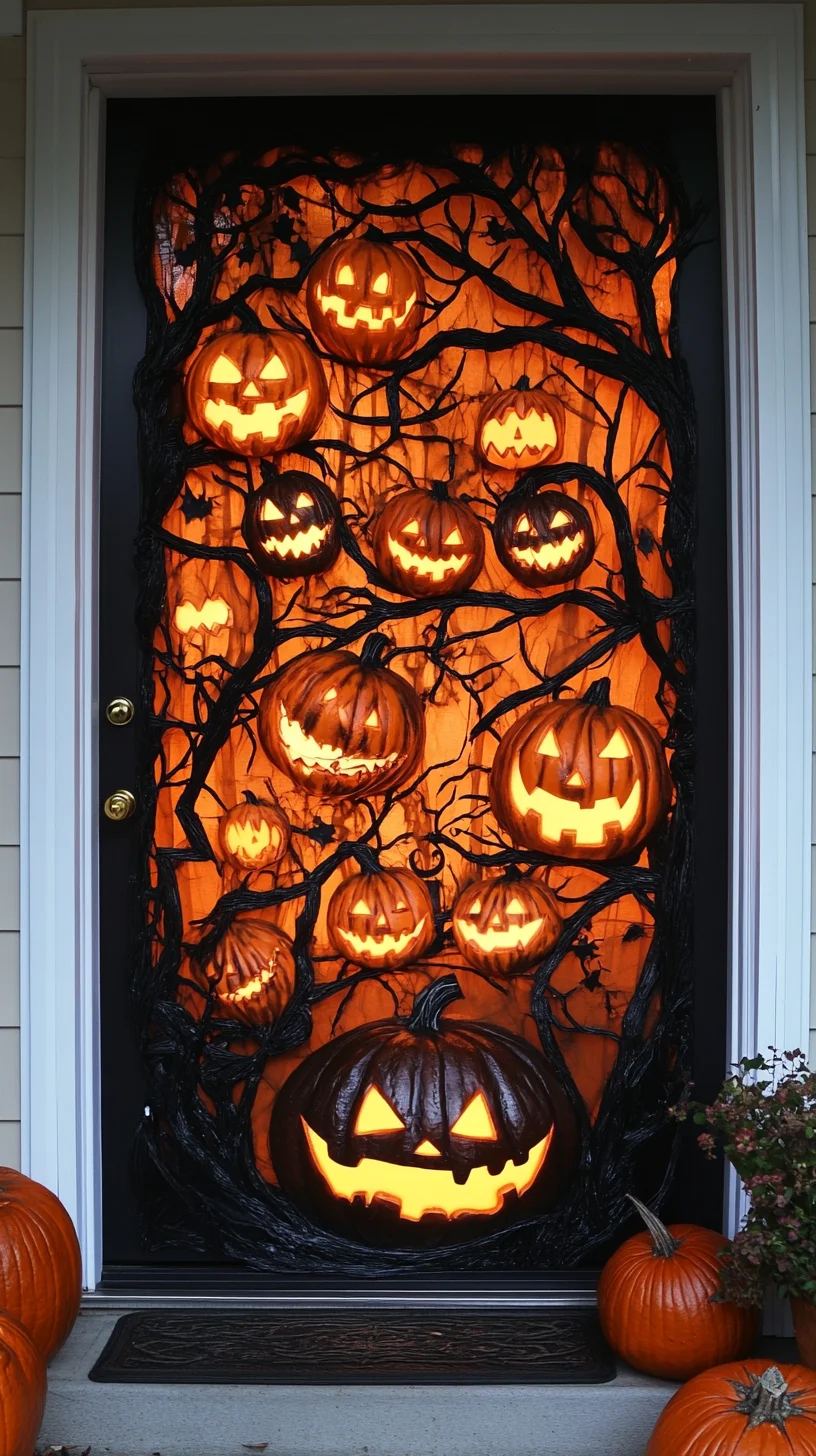 Embrace Autumn's Whimsy with a Spooktacular Pumpkin Display