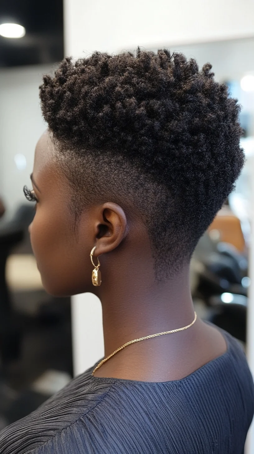 Embrace Bold Confidence with a Faded Tapered Afro Hairstyle!