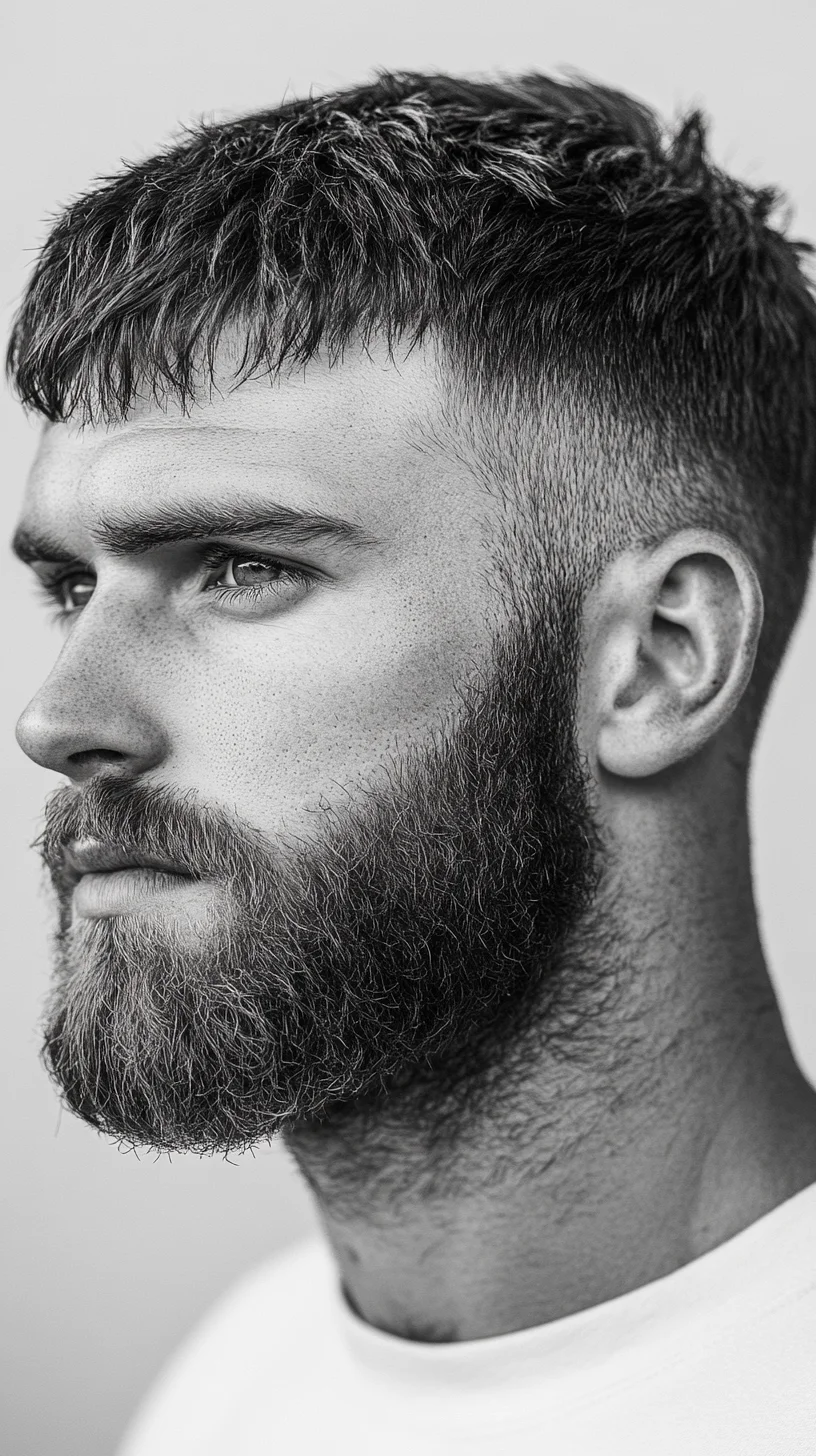 Embrace Bold Masculinity with the Textured Crop and Full Beard Combo