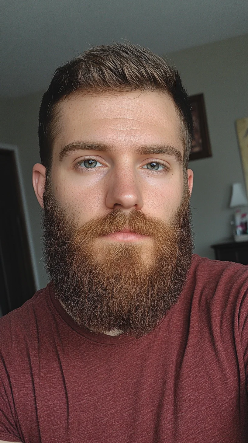 Embrace Boldness: The Full Beard with Structured Elegance