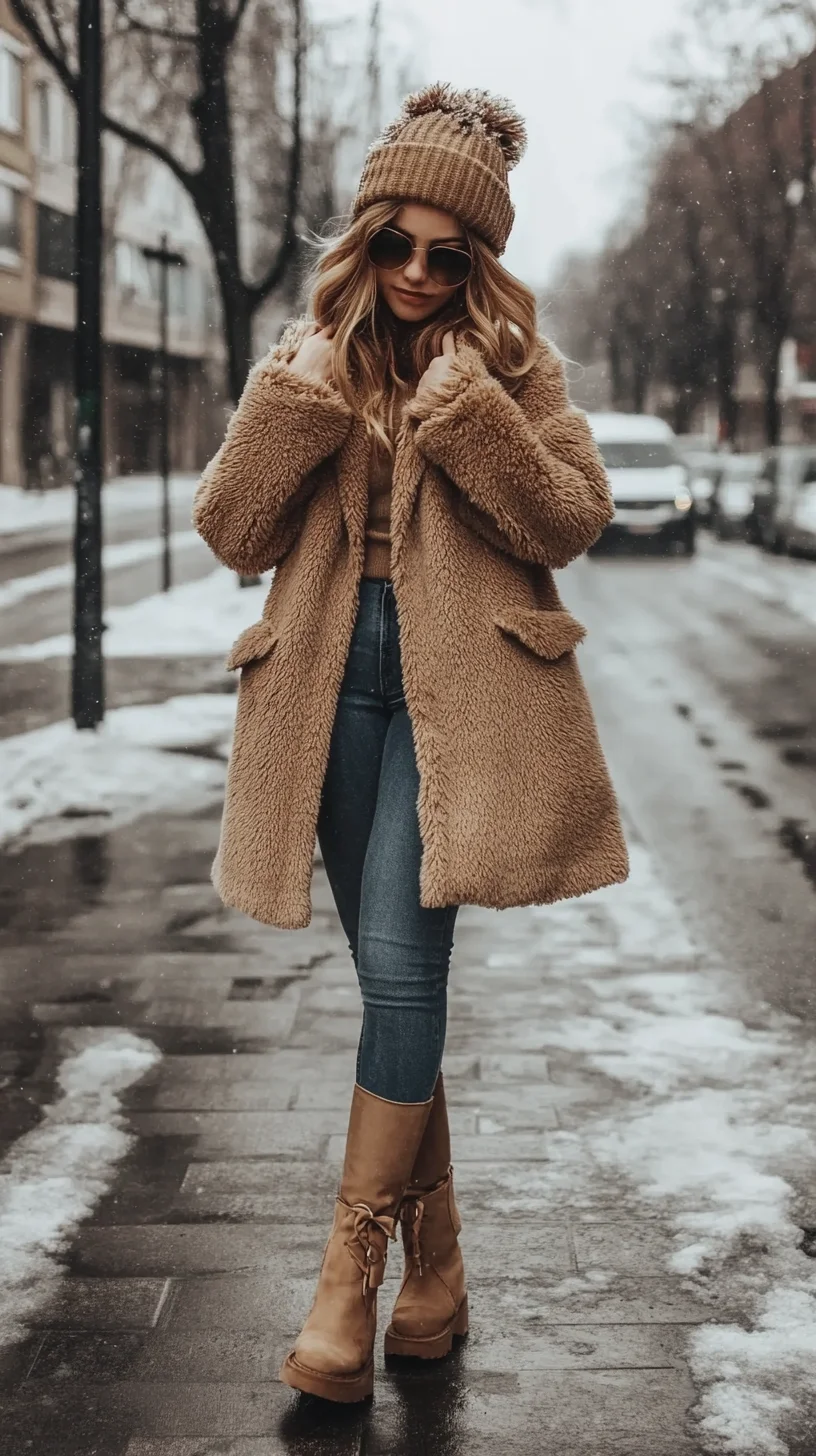 Embrace Cozy Chic: The Ultimate Winter Layering with Teddy Textures