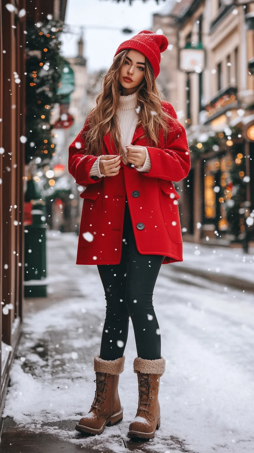 Embrace Cozy Elegance: Mastering Winter Chic with Bold Red