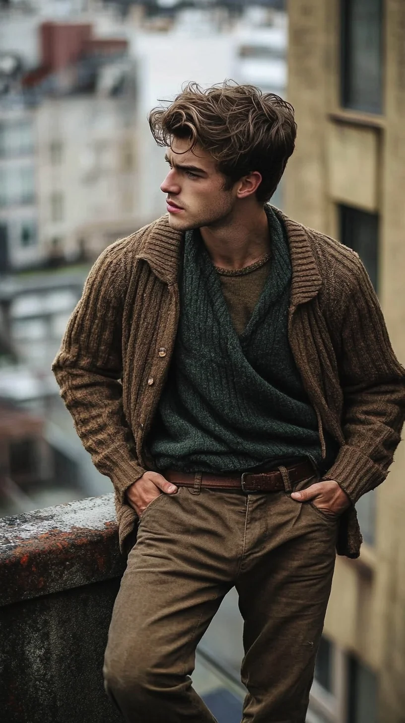 Embrace Effortless Charm with Cozy Layers for a Chic Urban Look