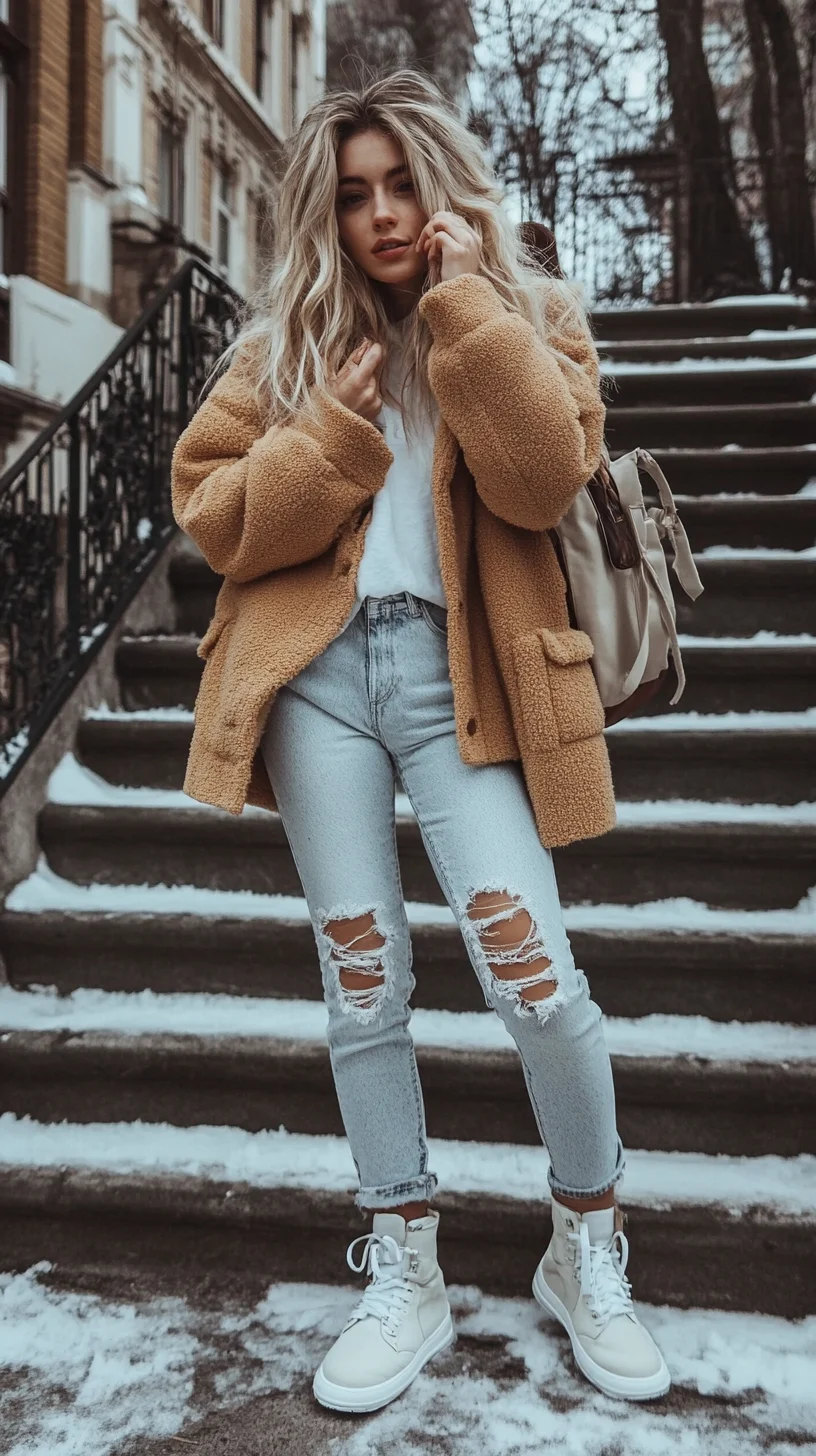 Embrace Effortless Chic with Cozy Textures and Casual Layers