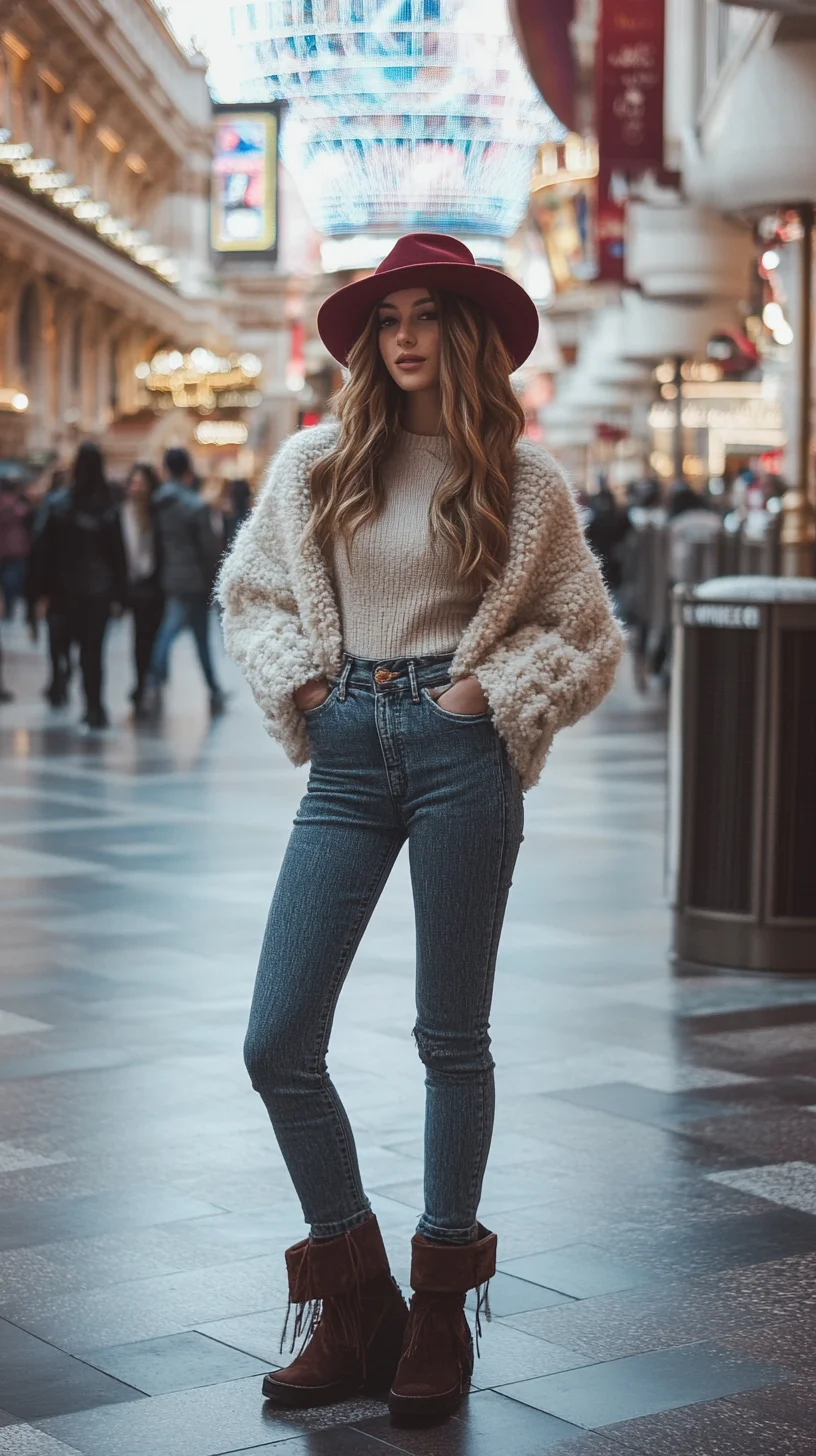 Embrace Effortless Chic with Cozy Textures and Vintage Denim