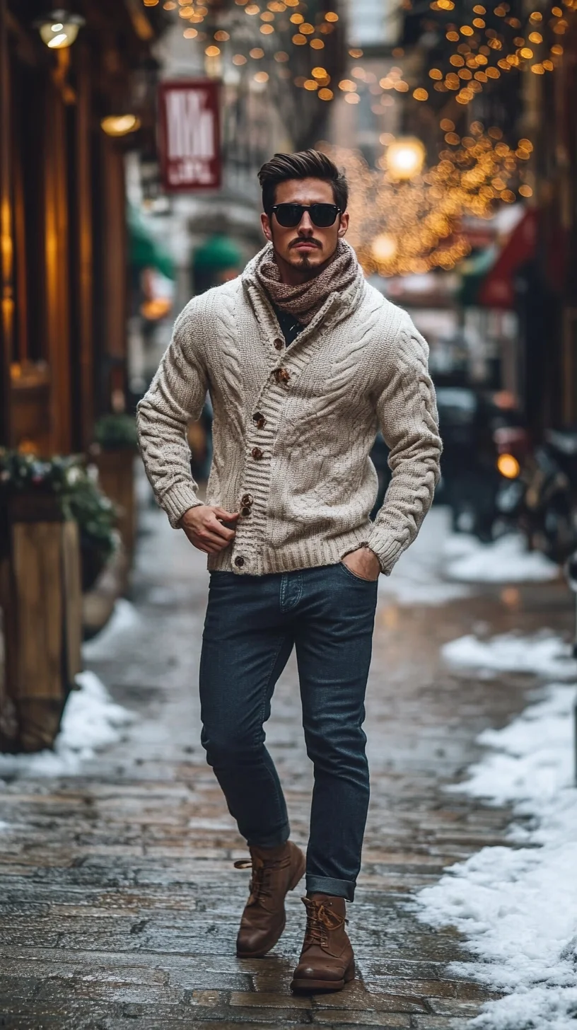 Embrace Effortless Cool: The Chunky Knit Cardigan Style