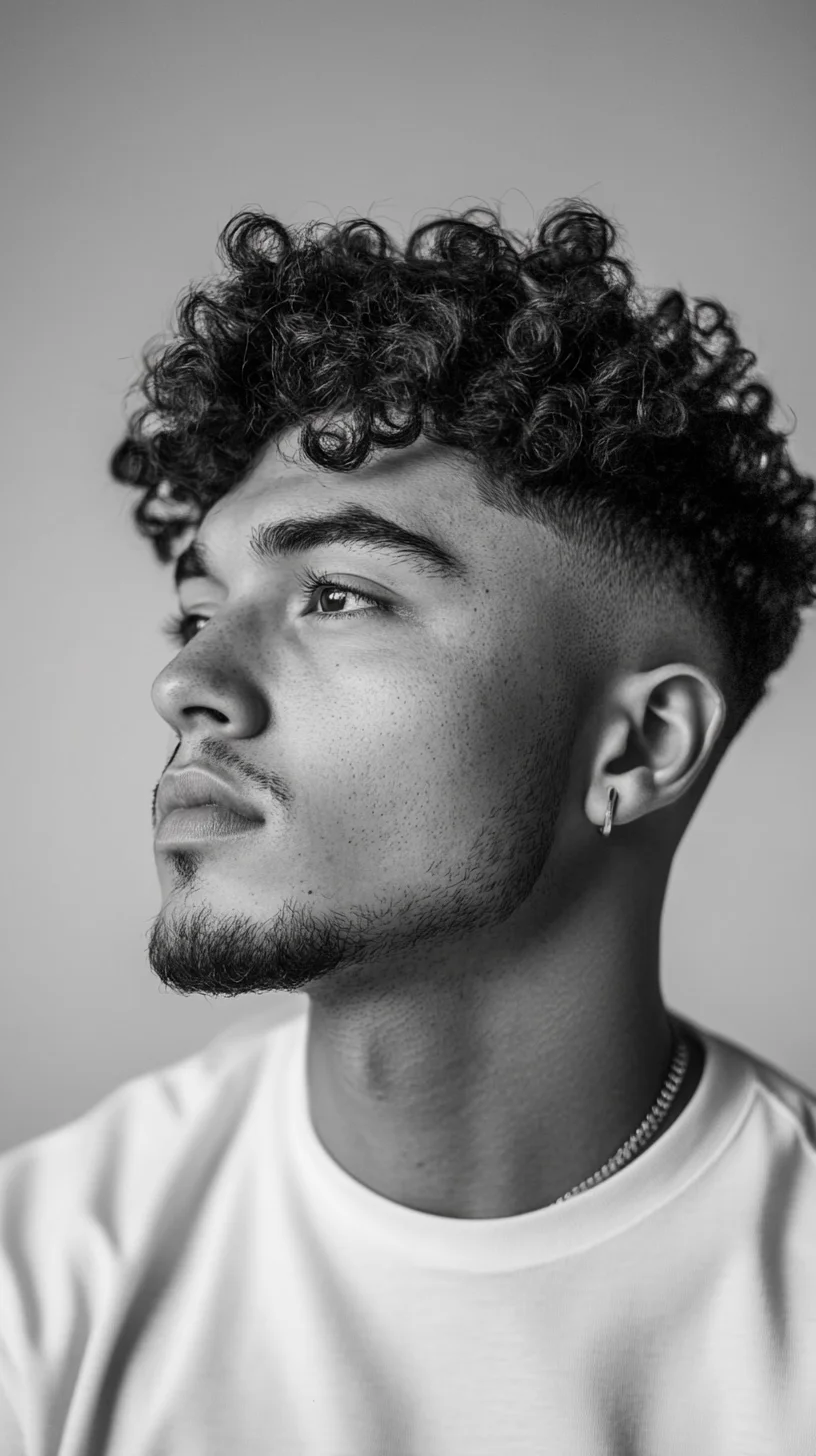 Embrace Effortless Cool: The Modern Curly Crop for Effortless Style