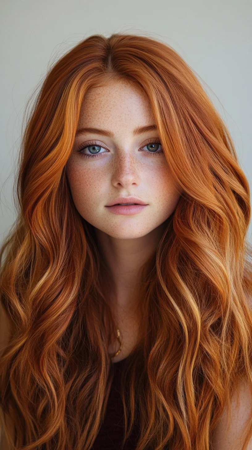 Embrace Effortless Elegance with Cascading Copper Waves