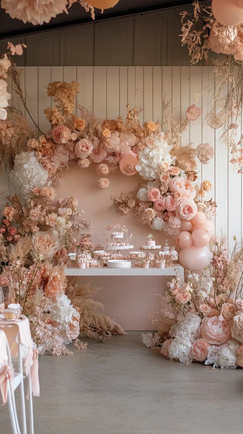 Embrace Elegance: A Romantic Floral Oasis for Celebratory Spaces